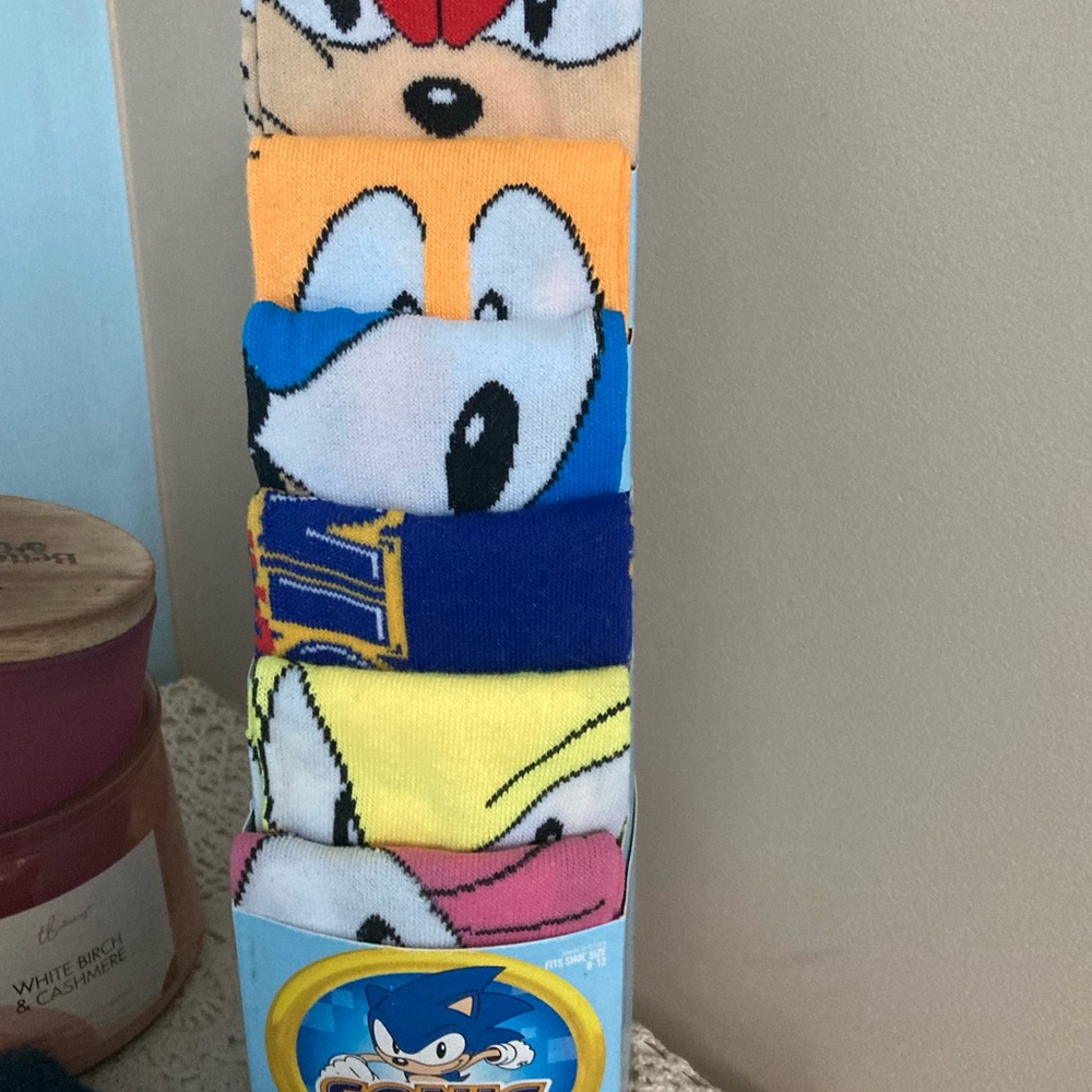 Sonic the Hedgehog Character Socks Set